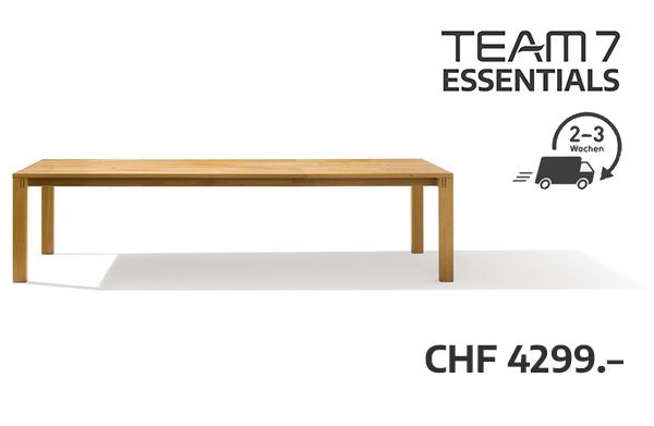 «Team 7 Essentials»: Tisch «Magnum» zum Preis von CHF 4299.-